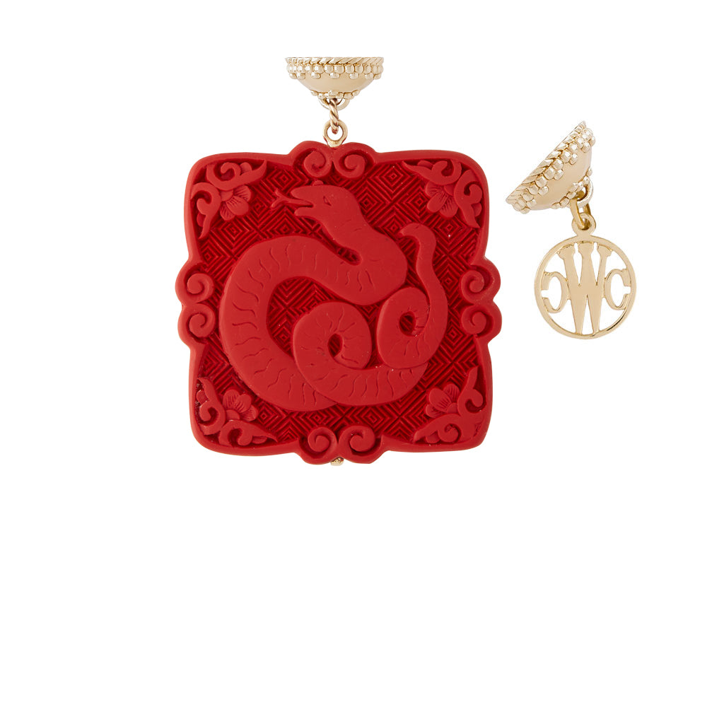 Square Snake Cinnabar Tag