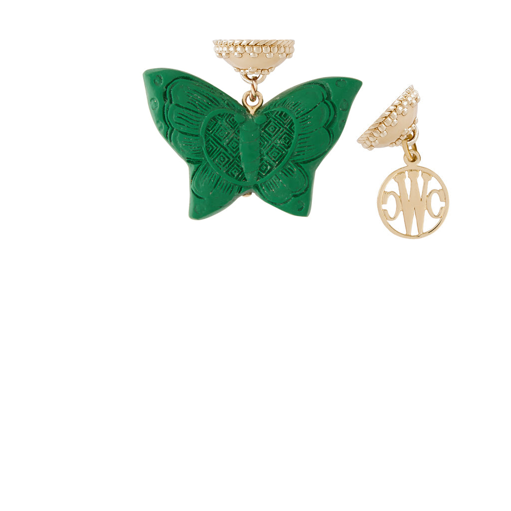 Green Cinnebar Butterfly Tag