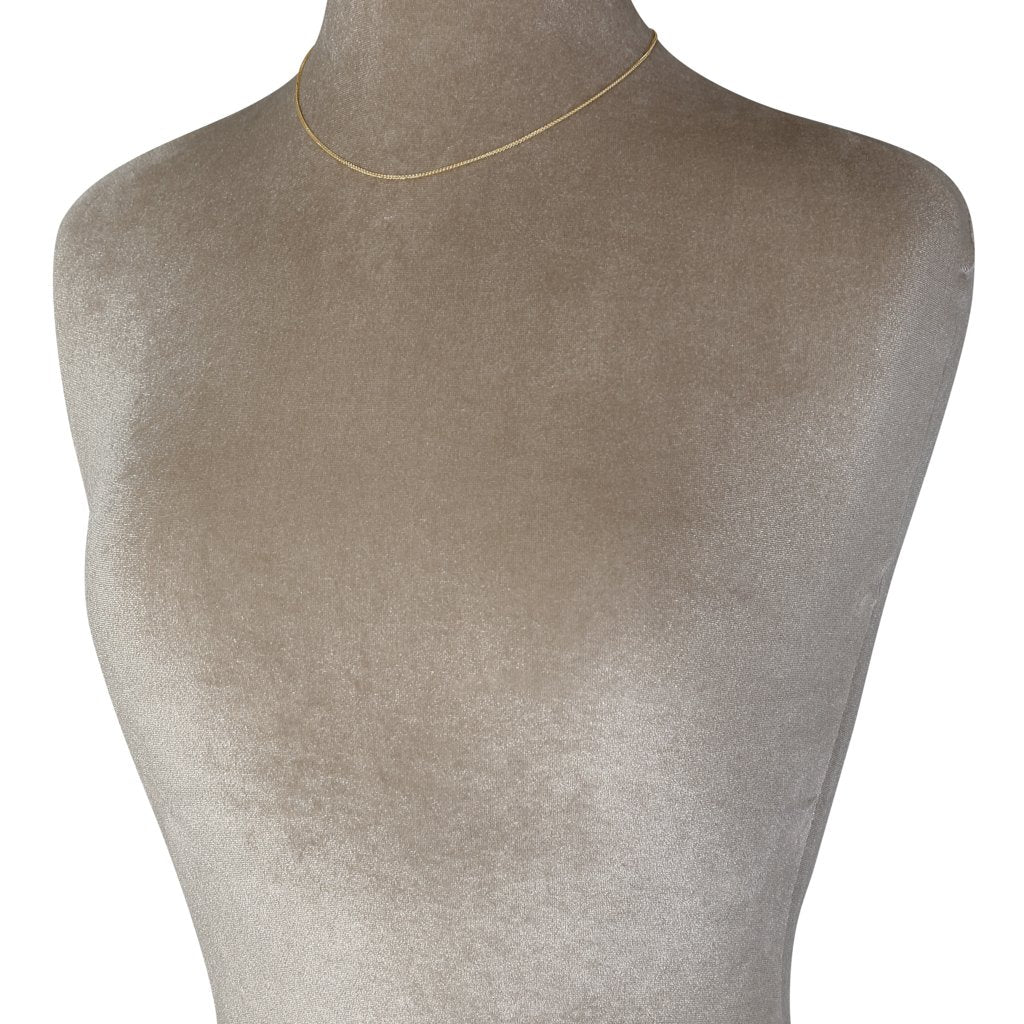 Round Wheat Necklace Chain, 16"L