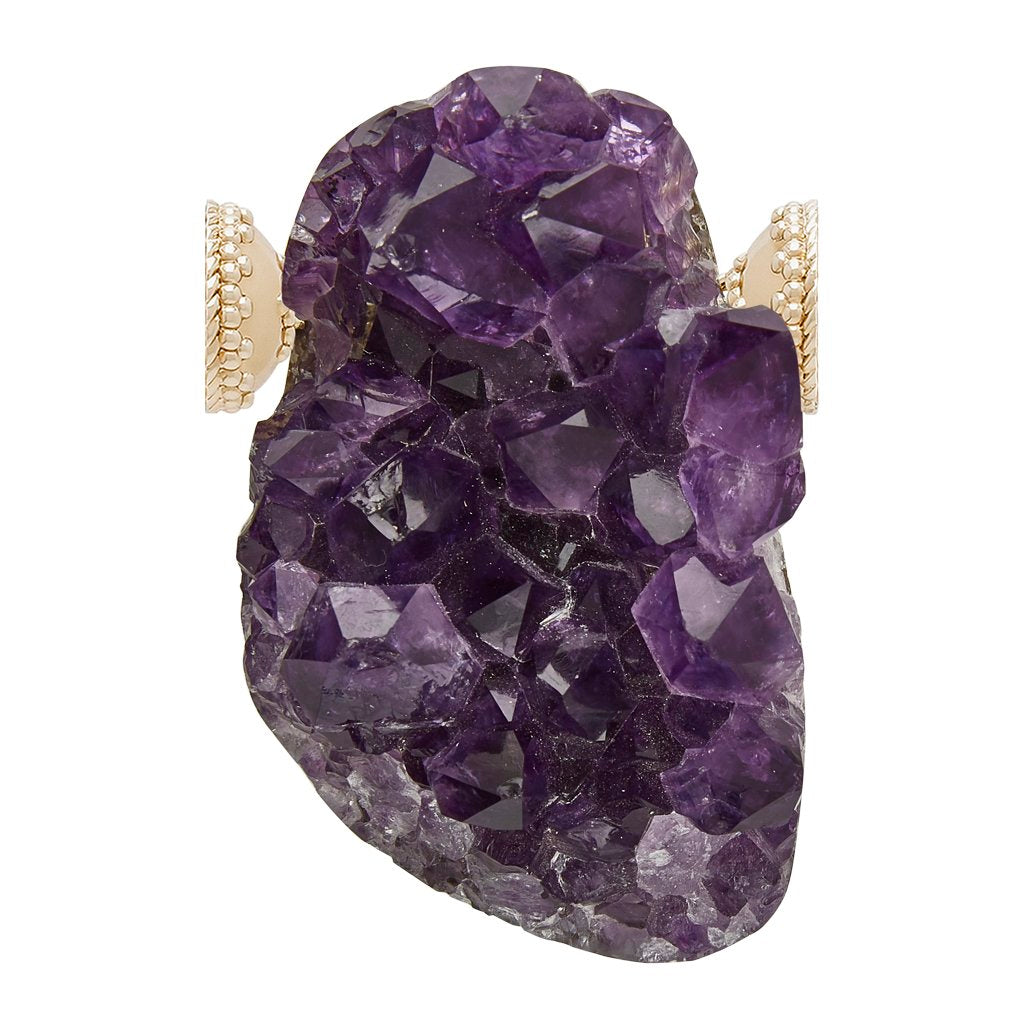 Large Amethyst Druzy Centerpiece